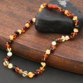 Baby Drop Amber Teeth Necklace